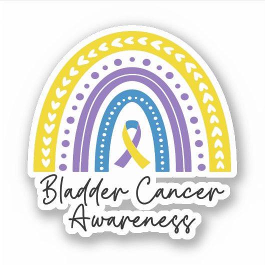 膀胱がん認識度、膀胱がんサポート シール (正面)