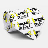 膀胱がんI衣服黄色リボンパパ ネクタイ (ロール)