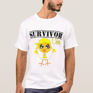 膀胱癌の生存者のひよこ Tシャツ