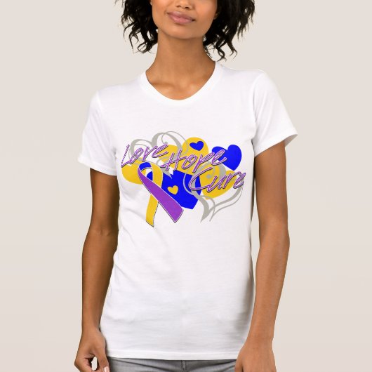 膀胱癌愛希望の治療 Tシャツ (正面)