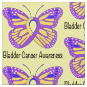 膀胱癌認識度蝶 ファブリック (クローズアップ)