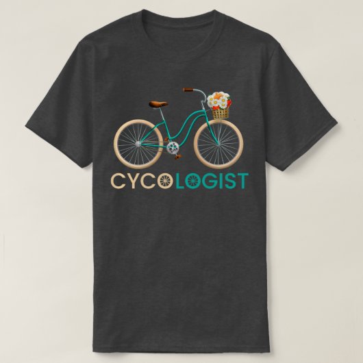 膀胱科医の女性サイクリストサイクリング1 Tシャツ (デザイン正面)