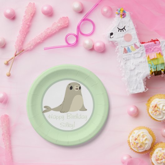 膚触りがよいツノメドリの石のパーティーのプレート- ペーパープレート (パーティー)