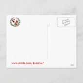 膚触りがよいテリアのクリスマスは郵便はがきを望みます シーズンポストカード (裏面)