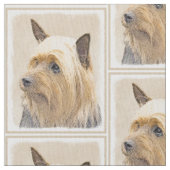 膚触りがよいテリアの絵画-かわいい元の犬の芸術 ファブリック (クローズアップ)