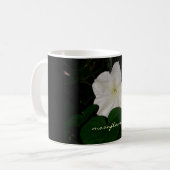 膚触りがよい夜咲くMoonflower コーヒーマグカップ (正面左)