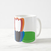 膜およびタンパク質 コーヒーマグカップ (正面右)