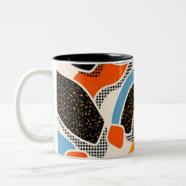 膜シカラフルームレスパターンV ツートーンマグカップ