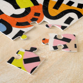 膜シカラフルームレスパターンVII ジグソーパズル (側面)