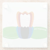 膜タンパク質コースター ガラスコースター (裏面)