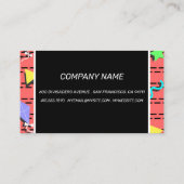 膜パーソナライズされた型 名刺 (裏面)