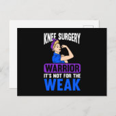 膝の交換は弱い人のためではない シーズンポストカード (正面/裏面)