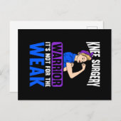 膝の交換は弱い人のためではない ポストカード (正面/裏面)