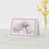 膝の交換手術が良いカードを取得する、バラ カード (黄色い花)