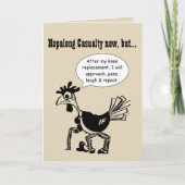 膝の代わりに至るまでの死傷者 カード (正面)