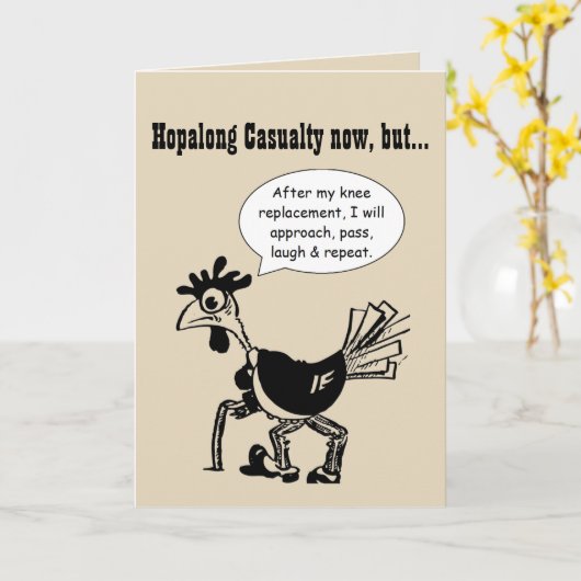 膝の代わりに至るまでの死傷者 カード (黄色い花)