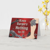 膝の外科は健康なカード-ガムテープ--を得ます カード (黄色い花)