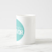 膝の外科生存者のマグ ボーンチャイナマグカップ (正面)