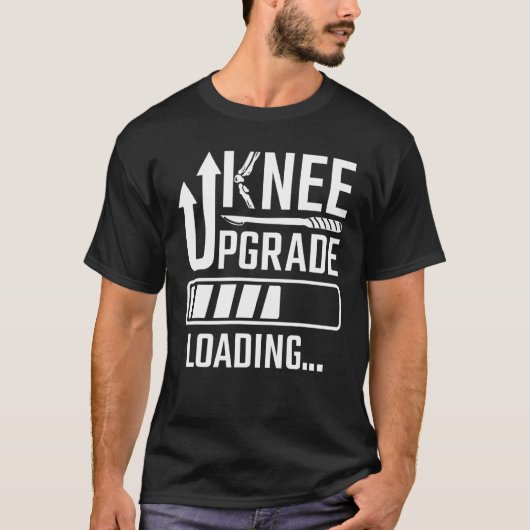 膝の外科置換膝関節のアップグレード装填膝 Tシャツ (正面)