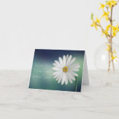 膝の手術がすぐ白いデイジー カード (黄色い花)