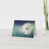 膝の手術がすぐ白いデイジー カード (正面)