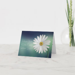 膝の手術がすぐ白いデイジー カード