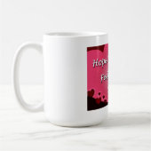 膝の手術が順調に進むハート コーヒーマグカップ (左)