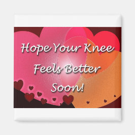膝の手術が順調に進むハート マグネット