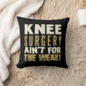 膝の手術の強いユーモア クッション (ブランケット)