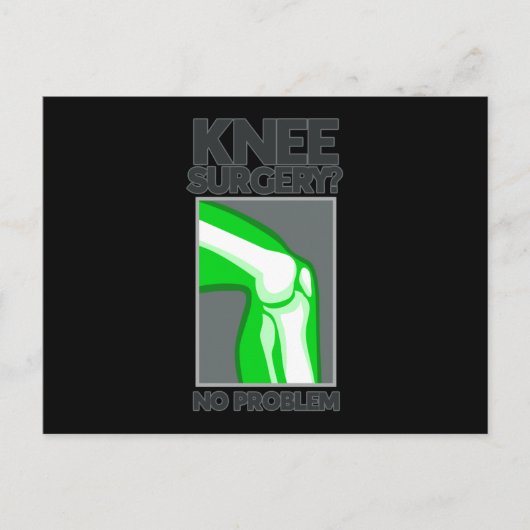 膝の手術は問題なし ポストカード (正面)