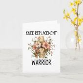 膝の手術を乗り越えた戦士 カード (黄色い花)