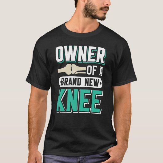 膝の手術サバイバーバイオリニック膝クラブニーリプレイ Tシャツ (正面)