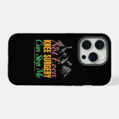 膝の手術ハイキング引用文 – マウンテンクライマー iPhoneケース (裏面横)