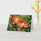 膝の手術フローラが良くなる カード (黄色い花)