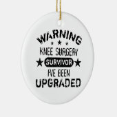 膝の手術ユーモアのアップグレード セラミックオーナメント (右)