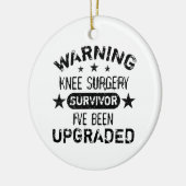 膝の手術ユーモアのアップグレード セラミックオーナメント (左)