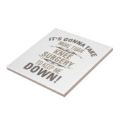 膝の手術ユーモア タイル (側面)