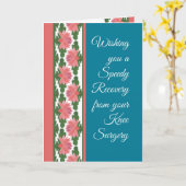 膝の手術用カード、水結びから元気に カード (黄色い花)