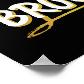 膝の手術陽性パン – Cute Brownie ポスター (角)