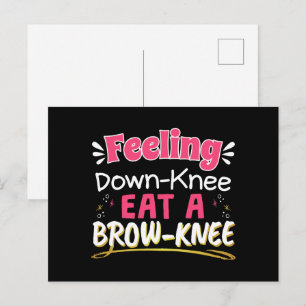 膝の手術陽性パン – Cute Brownie ポストカード