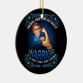 膝の置換戦士の膝の手術回復 セラミックオーナメント (右)