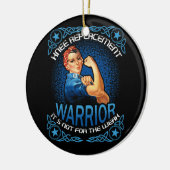 膝の置換戦士の膝の手術回復 セラミックオーナメント (左)