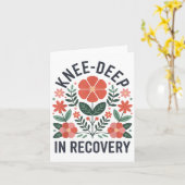 膝の置換術後の回復 膝の手術後の回復 _4 カード (黄色い花)