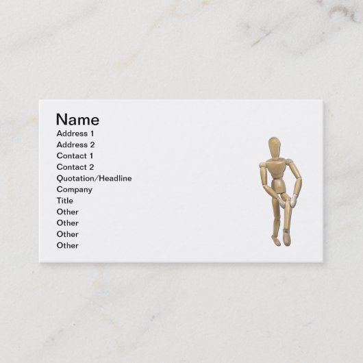 膝の苦痛 名刺 (正面)