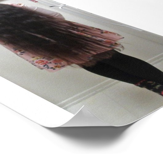 膝の長さのヘア ポスター (角)