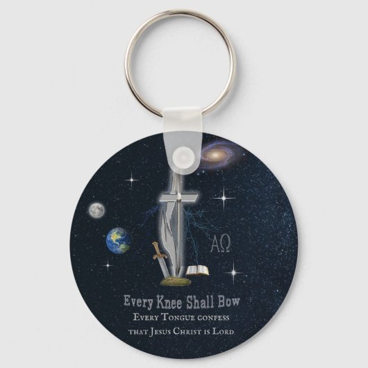 膝を一つ一つ打つ キーホルダー (正面)