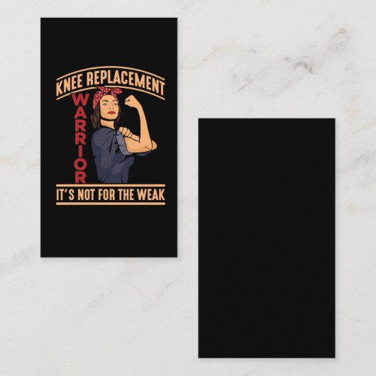 膝外科回復膝置換戦士 名刺 (正面/裏面)