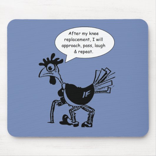 膝後手術 – そおもしろい マウスパッド (正面)