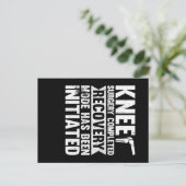 膝手術の完了リカバリモード ポストカード (スタンド正面)