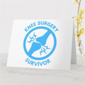 膝手術の生存者 カード (黄色い花)